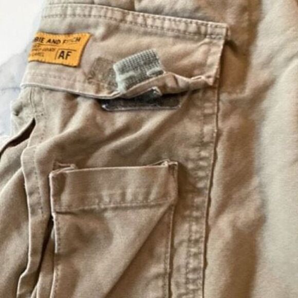 Abercrombie and Fitch Paratroops Belted Cargo Shorts Sz XL Vintage - Picture 3 of 7